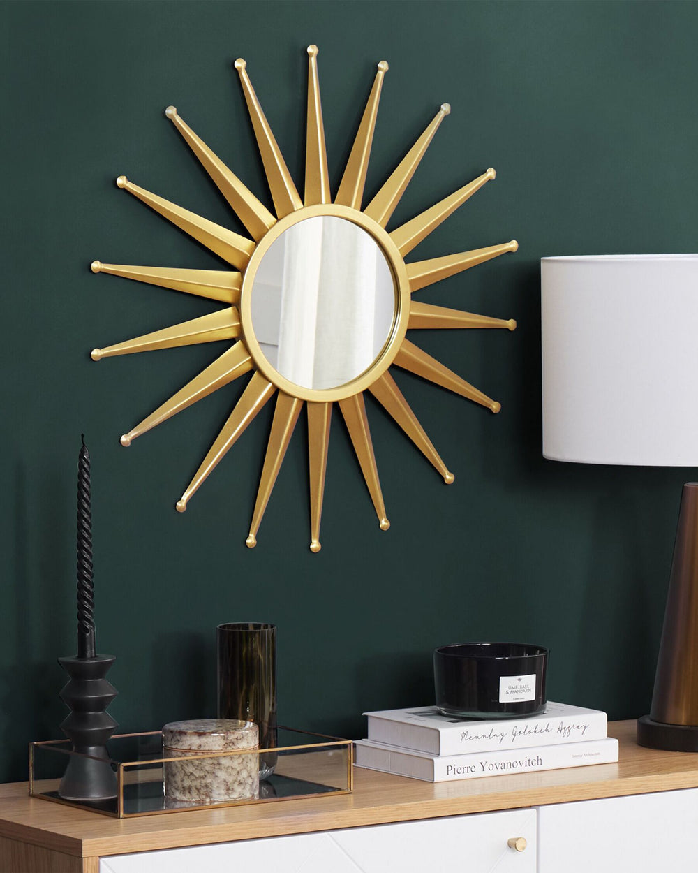 Perelli Wall Mirror Metal Gold