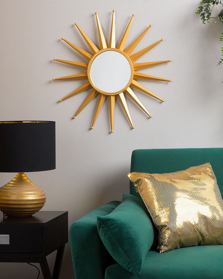 Perelli Wall Mirror Metal Gold