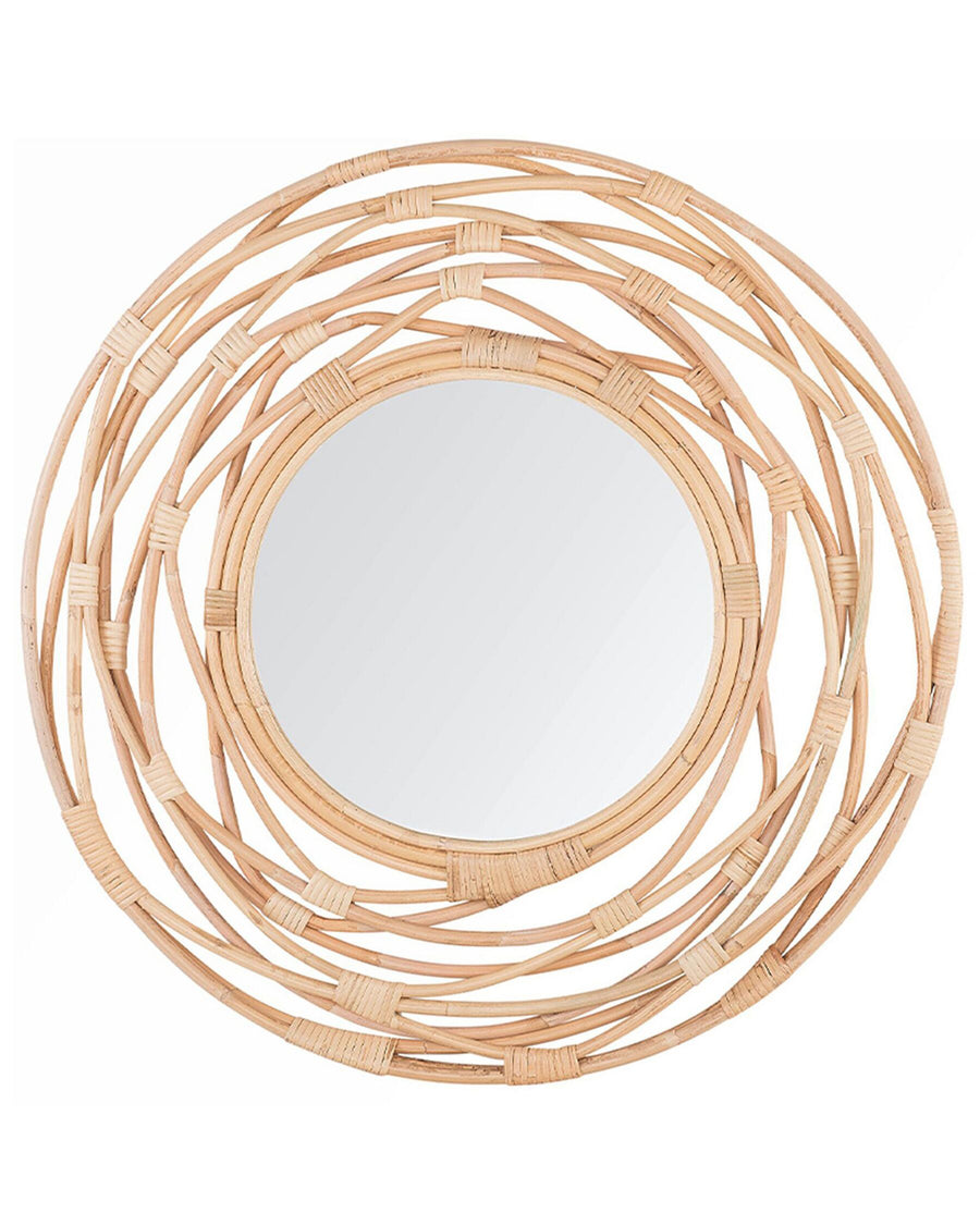 Burgis Wall Mirror Rattan Natural