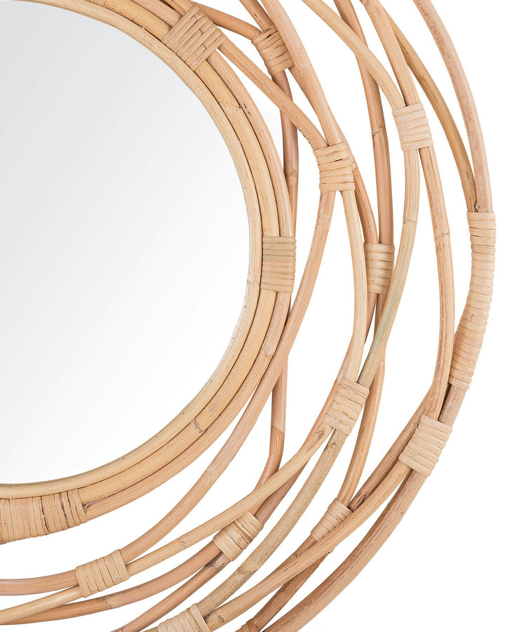 Burgis Wall Mirror Rattan Natural