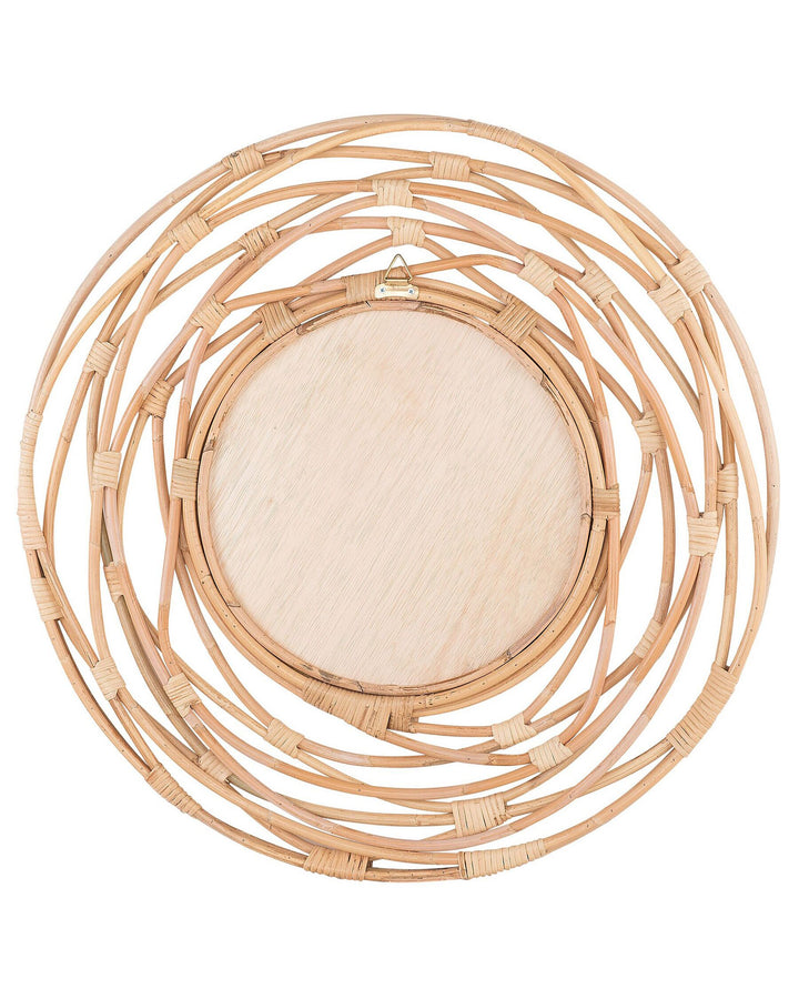Burgis Wall Mirror Rattan Natural