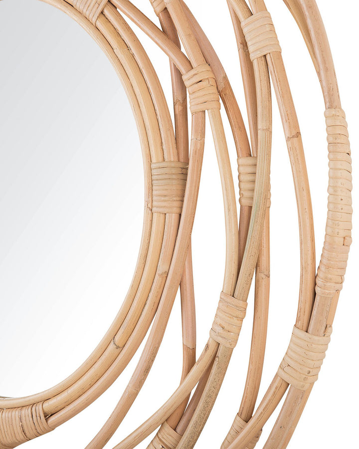Burgis Wall Mirror Rattan Natural