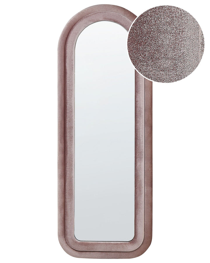Culan Wall Mirror Velvet Pink