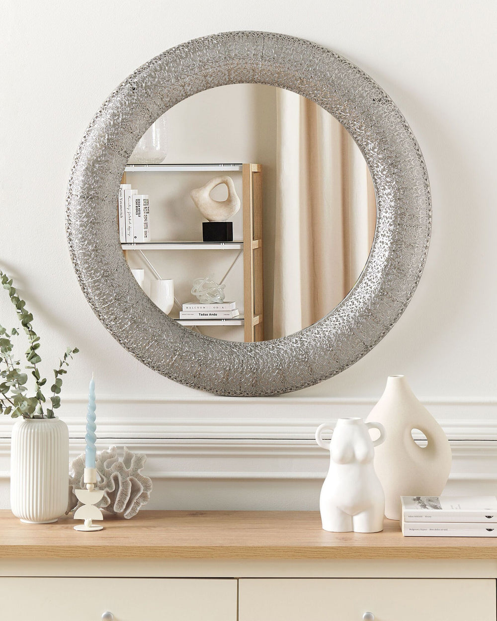 Channay Wall Mirror Metal Silver