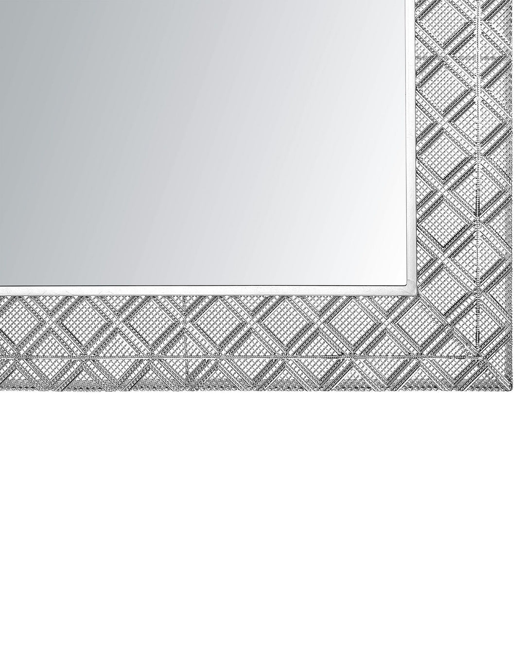 Evettes Wall Mirror Metal Silver