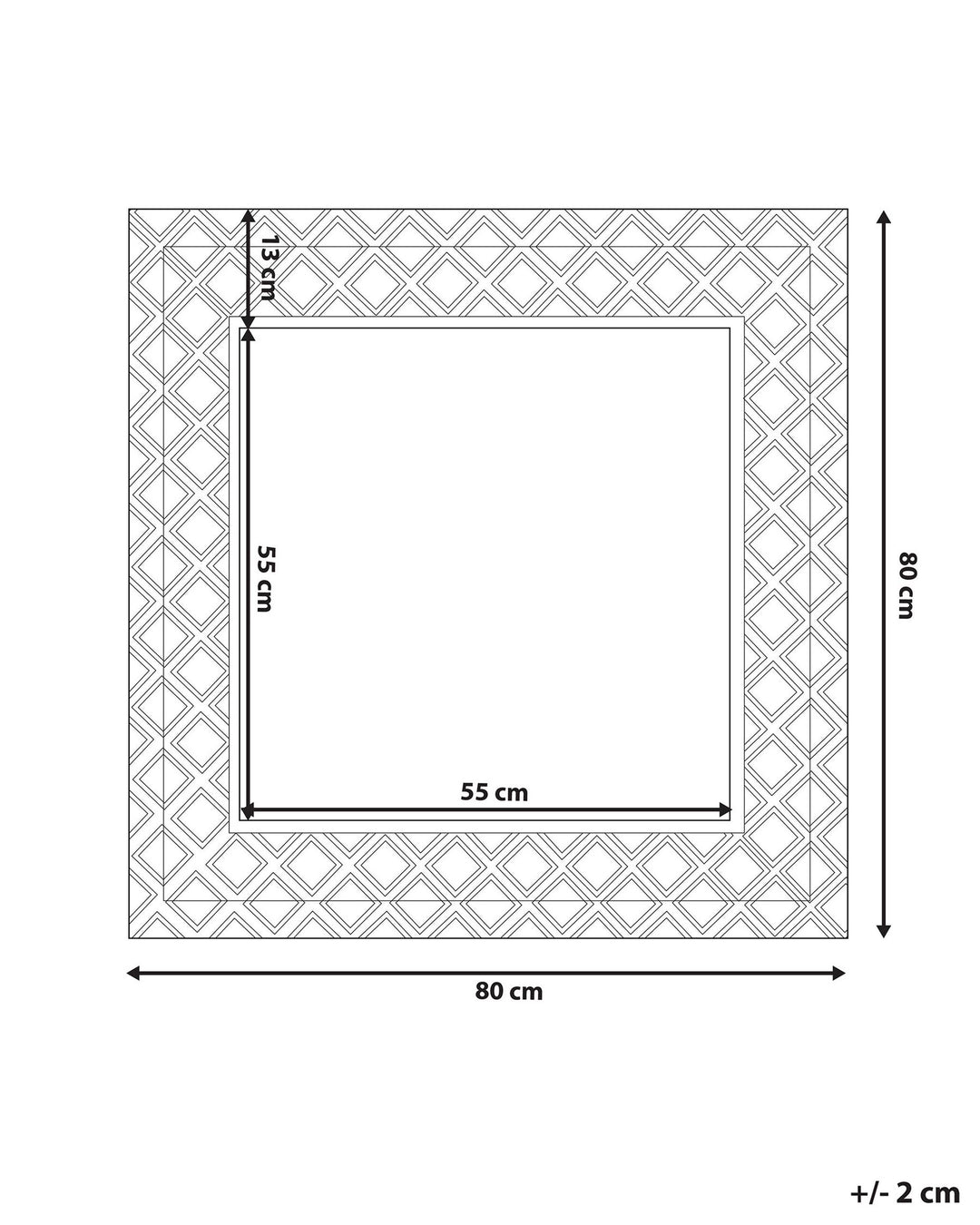 Evettes Wall Mirror Metal Silver