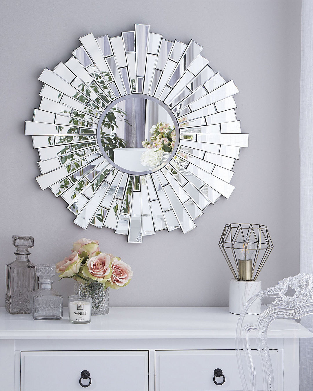 Vire Wall Mirror Silver