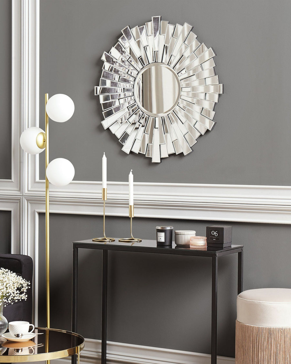 Vire Wall Mirror Silver
