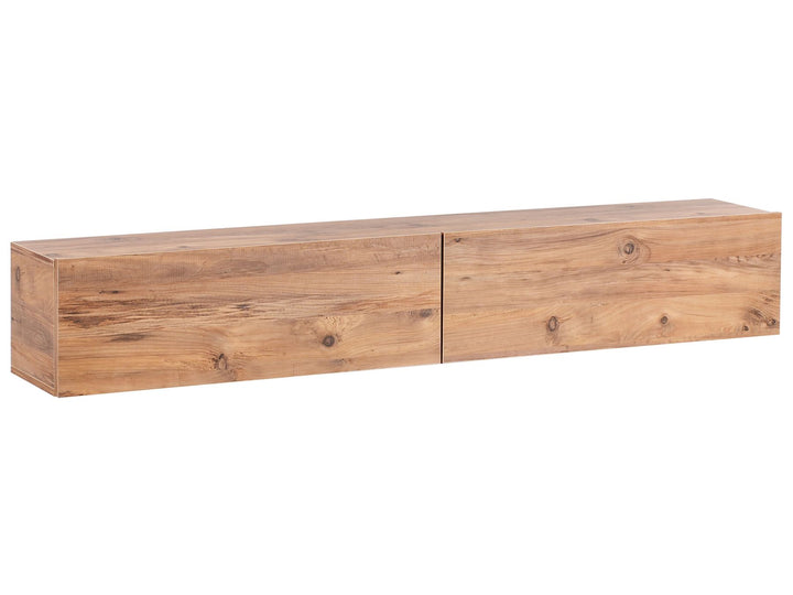 Wall Mounted TV Stand GLADSTONE Brown