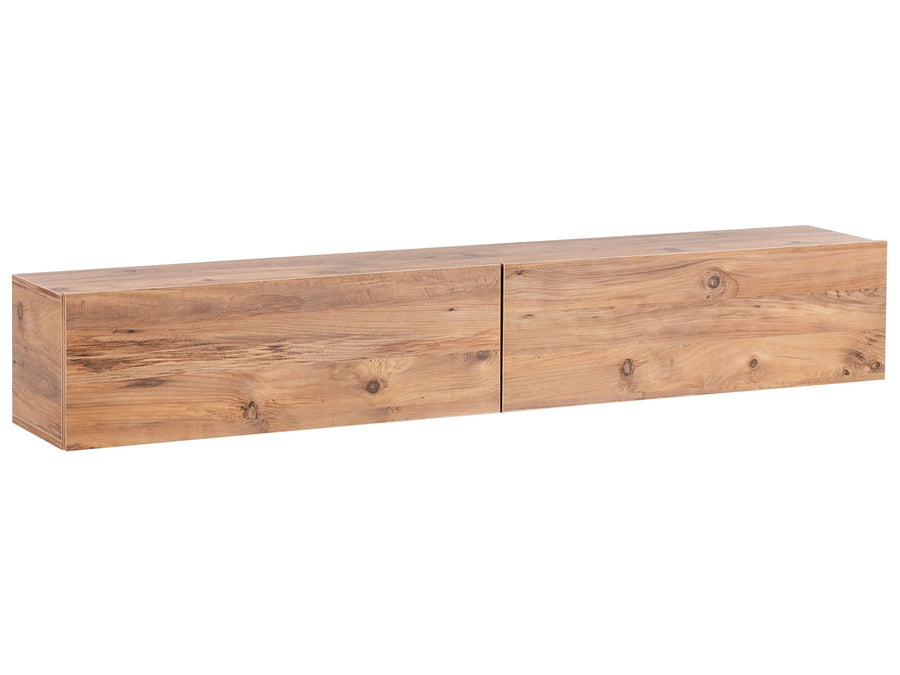 Wall Mounted TV Stand GLADSTONE Brown