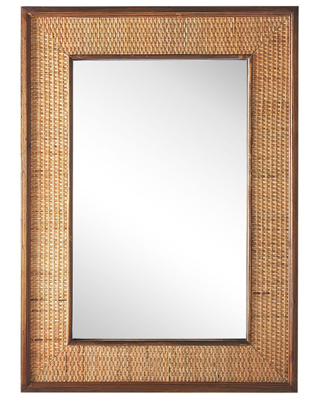 Iguala Wall Mirror Bamboo Wood Natural