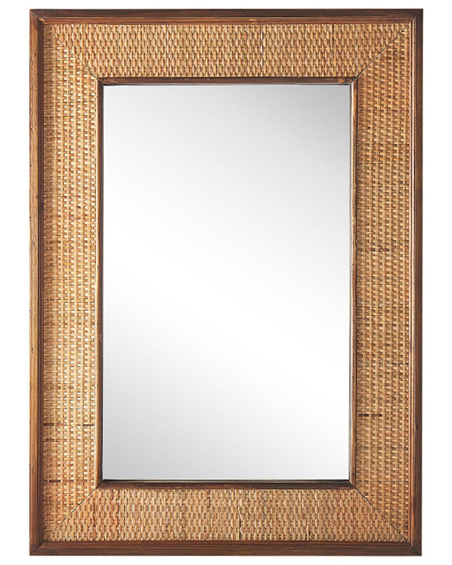 Iguala Wall Mirror Bamboo Wood Natural
