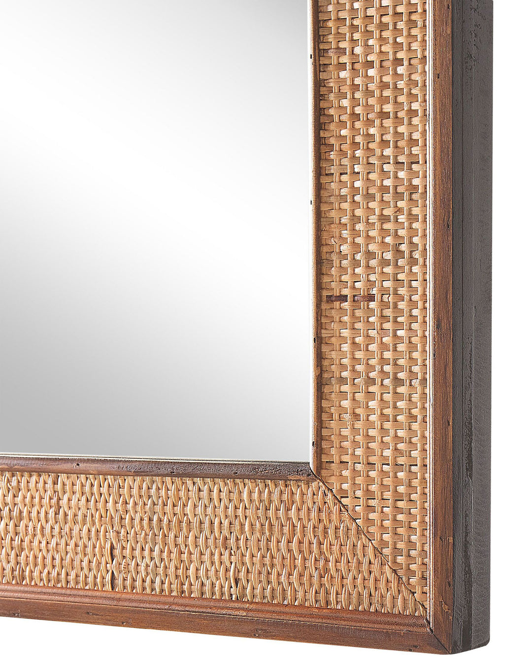 Iguala Wall Mirror Bamboo Wood Natural