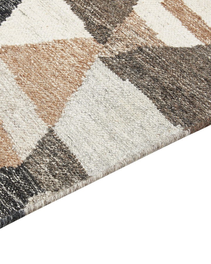 Argavand Wool Kilim Area Rug 160 x 230 cm Multicolour