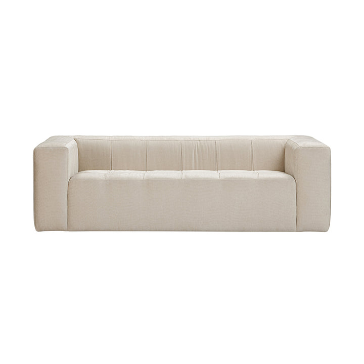 Beige sofa on a white background
