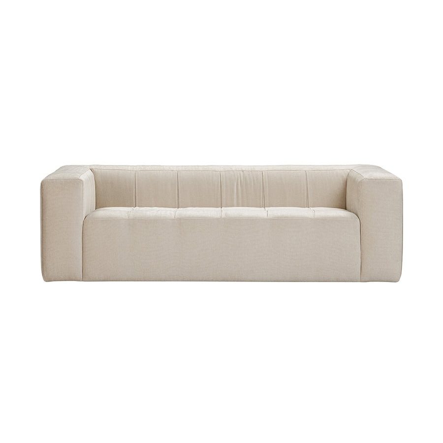 Beige sofa on a white background
