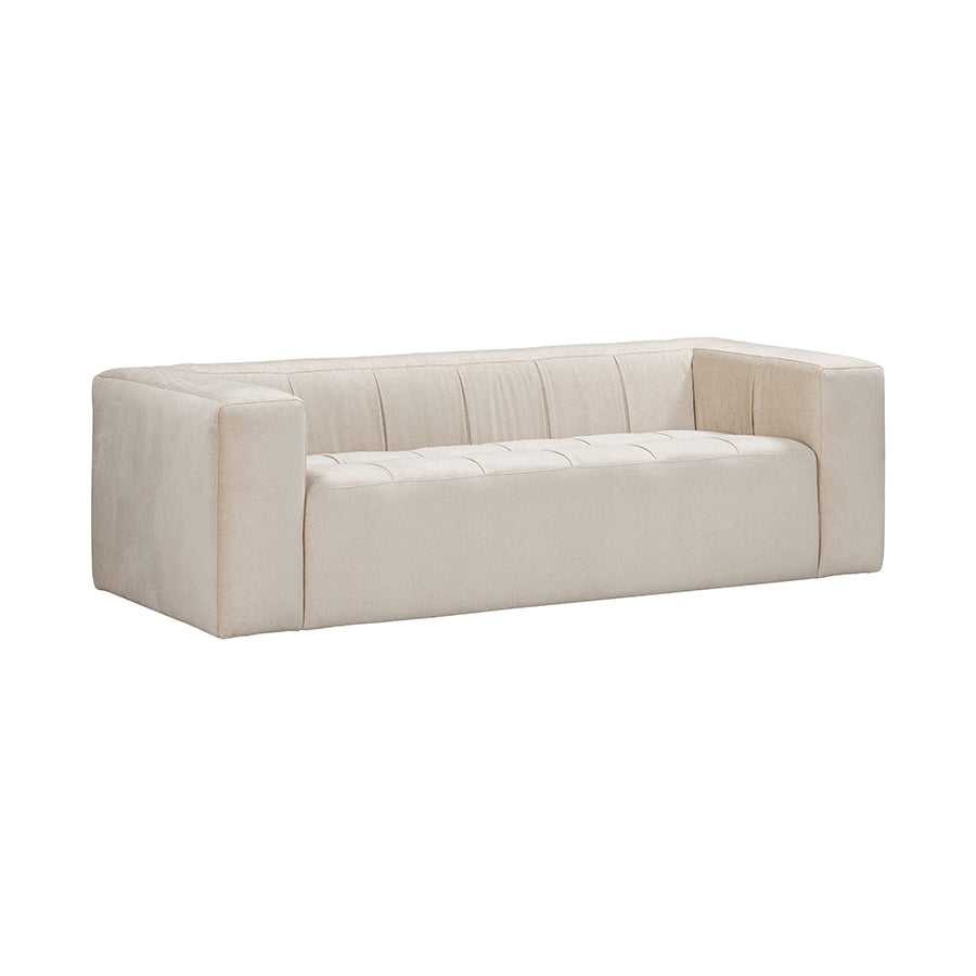 Beige sofa on a white background