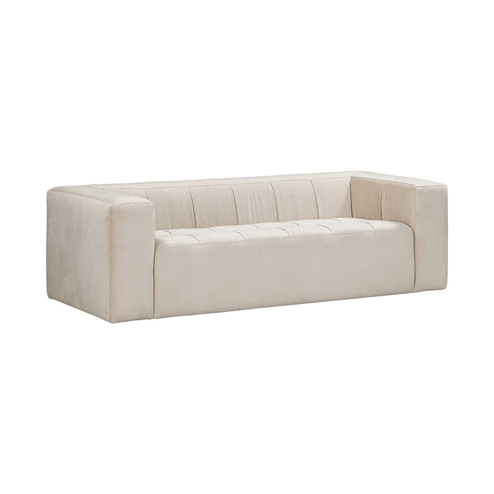 Beige sofa on a white background