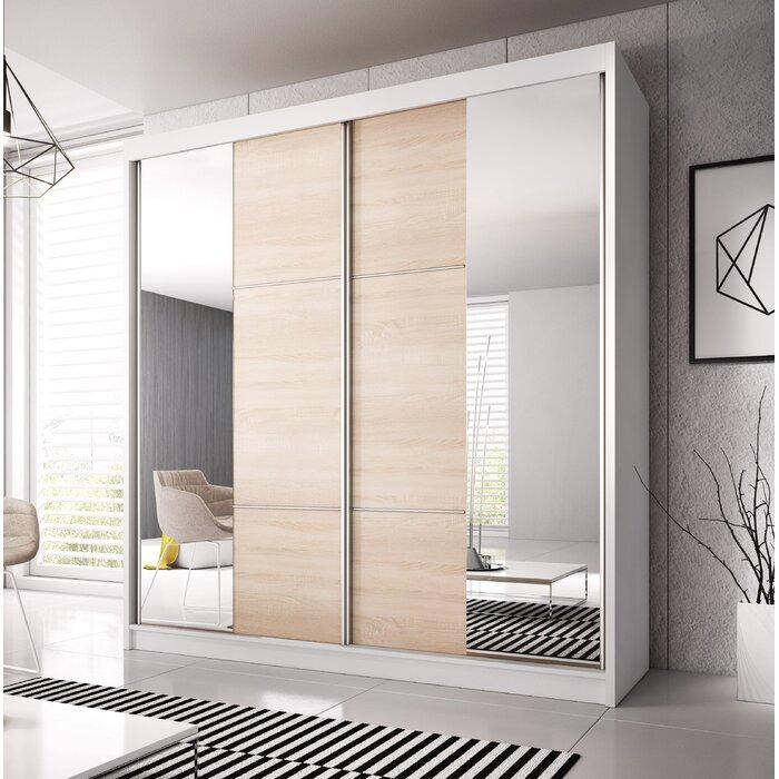 Multi 36 - White Sliding Door Wardrobe with Spacious Storage