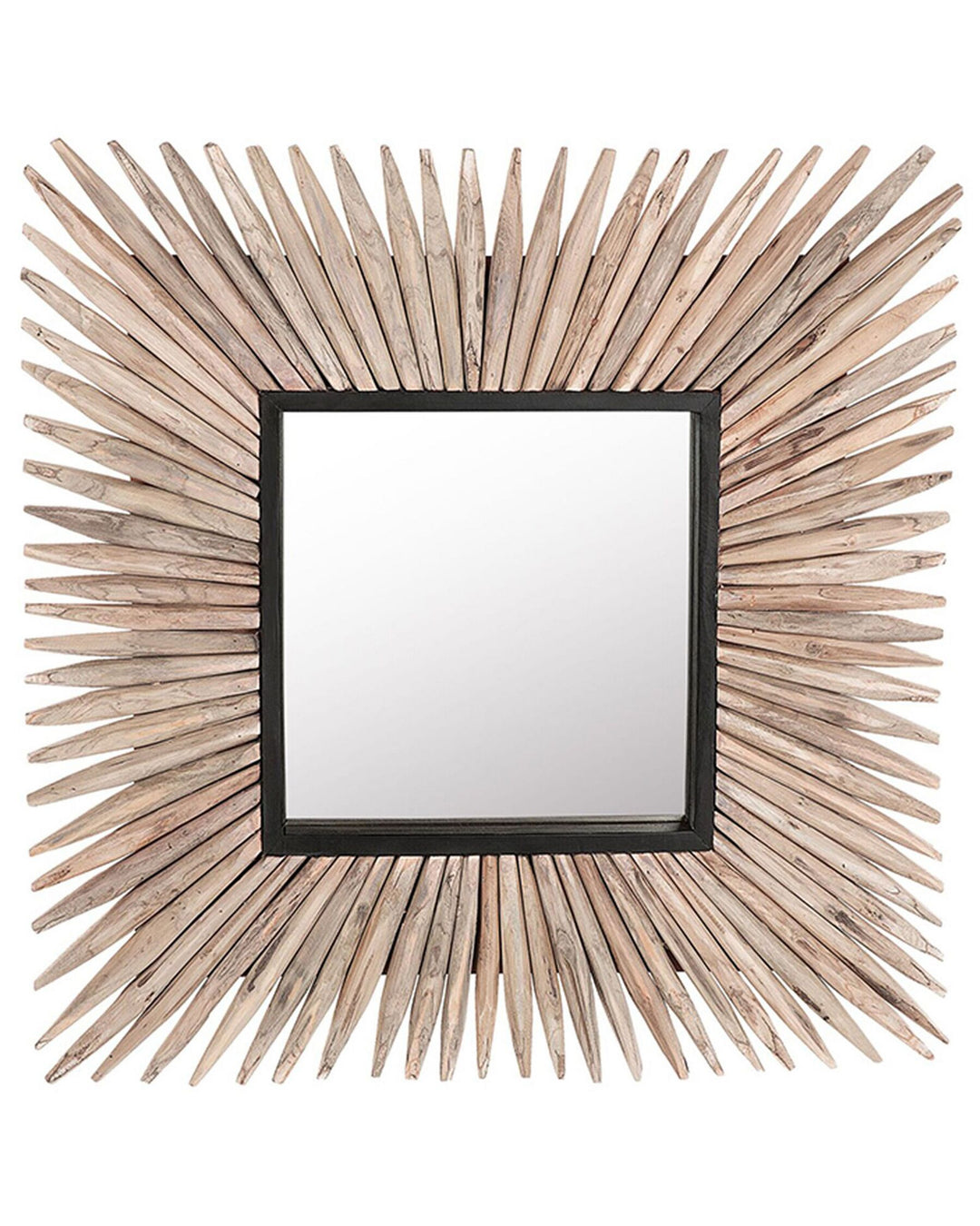 Sasabe Wall Mirror Wood Light Brown