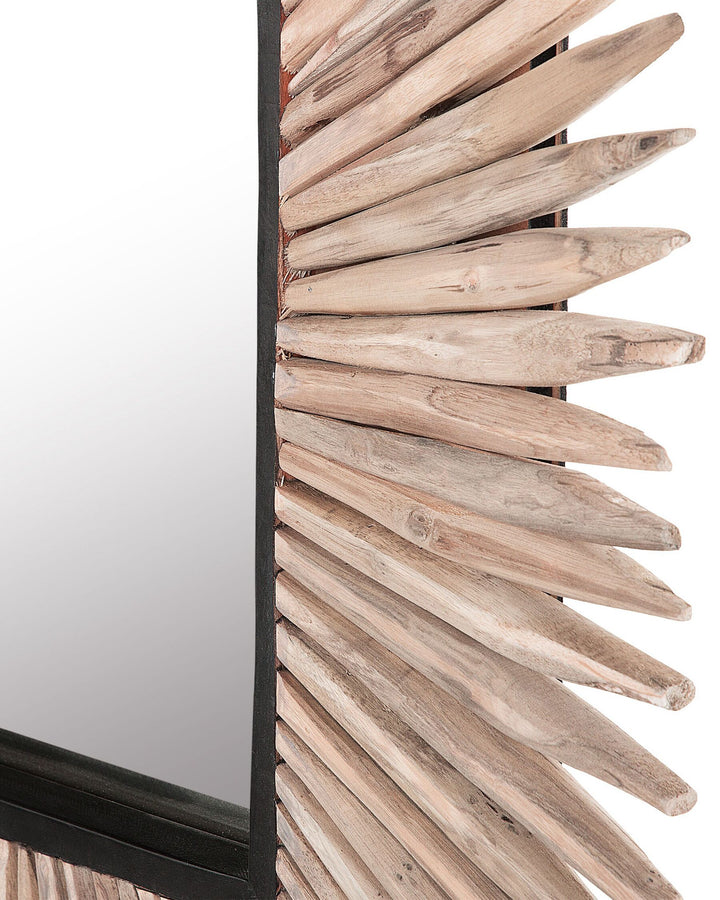 Sasabe Wall Mirror Wood Light Brown