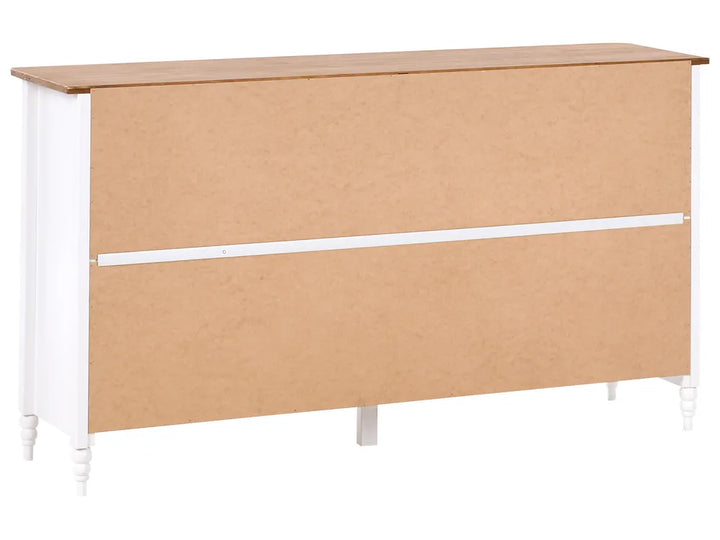 2 Door Sideboard Pine Wood White Collynns