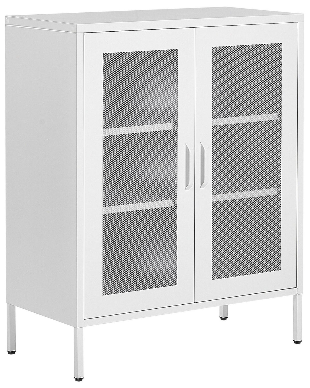 Wakatipu Steel Display Cabinet White