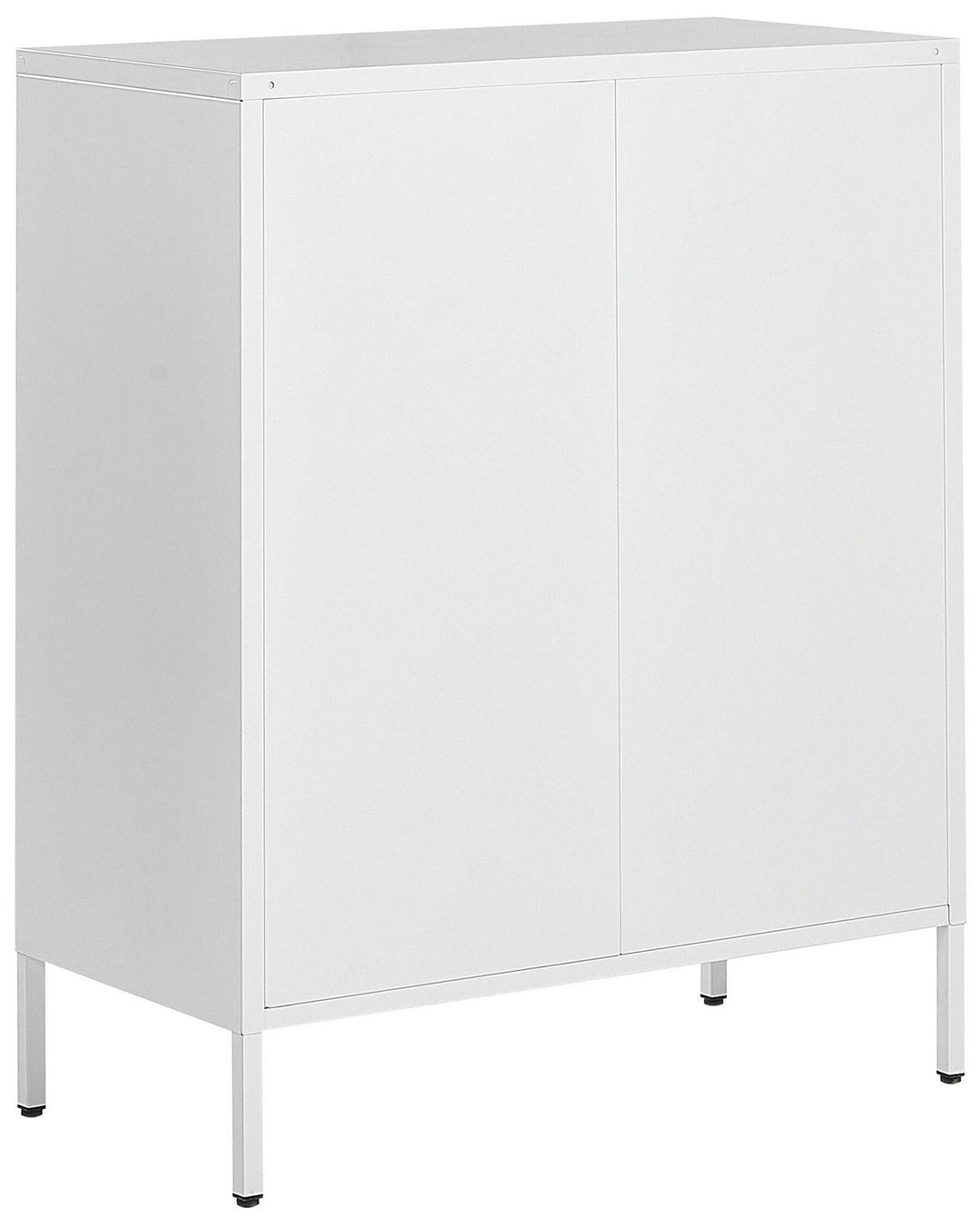 Lorrayne Steel Display Cabinet White