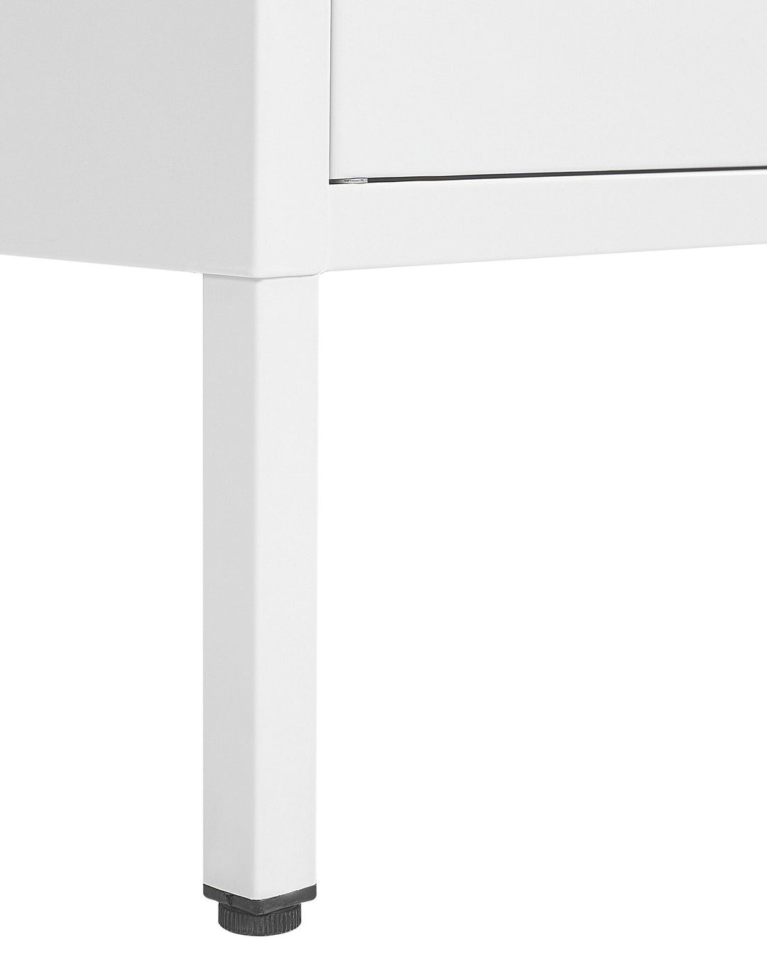 Lorrayne Steel Display Cabinet White