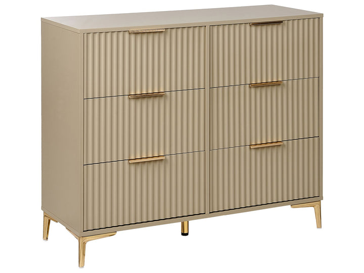 Walcott 6 Drawer Chest Beige