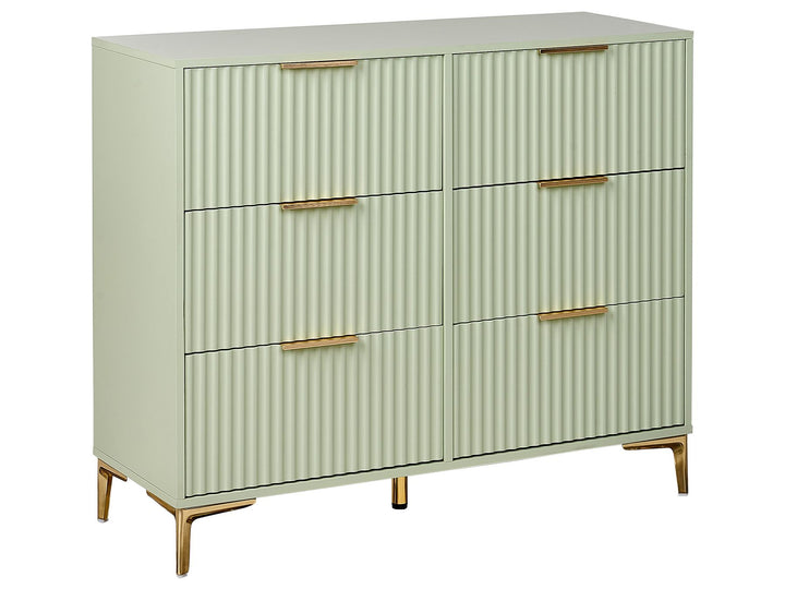 Walcott 6 Drawer Chest Green