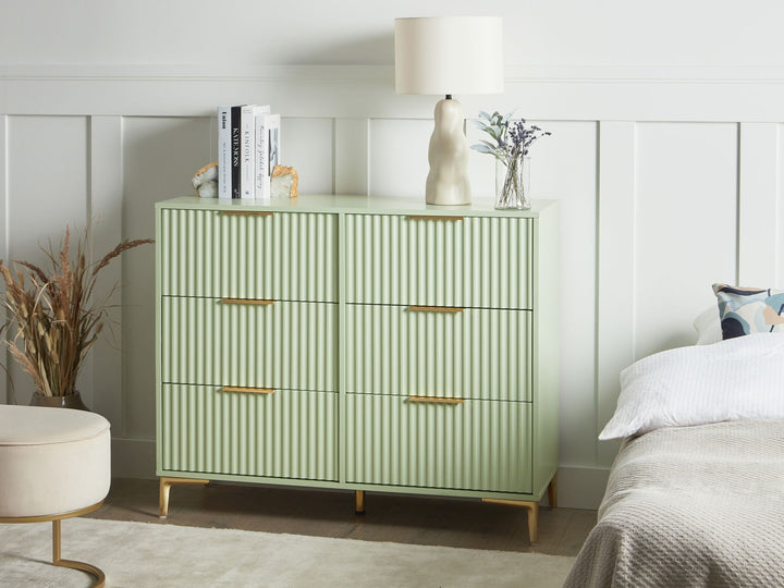 Walcott 6 Drawer Chest Green