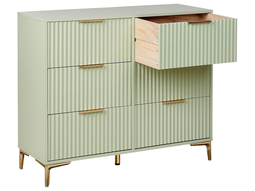 Mountcasel 6 Drawer Chest Green