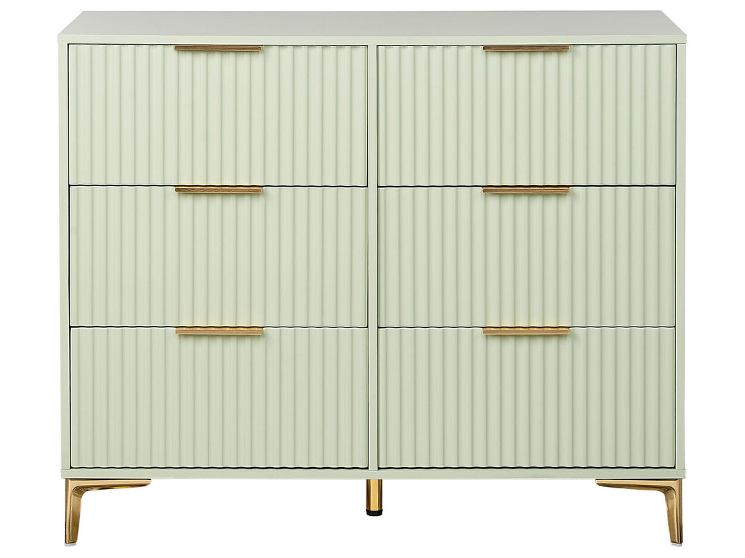 Mountcasel 6 Drawer Chest Green