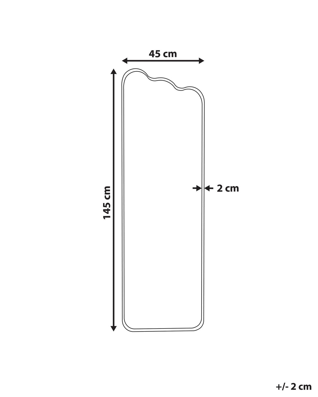 Wall Mirror Abzac Metal Off-White