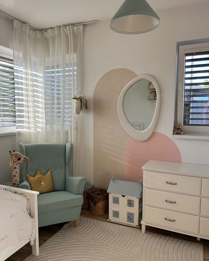 Wall Mirror Audes Velvet Off-White