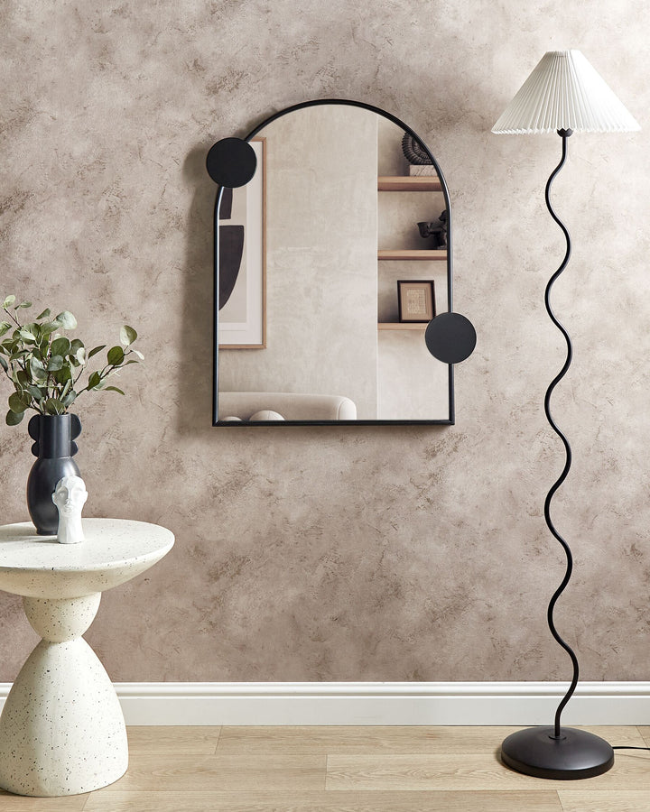 Wall Mirror Aulon Metal Black