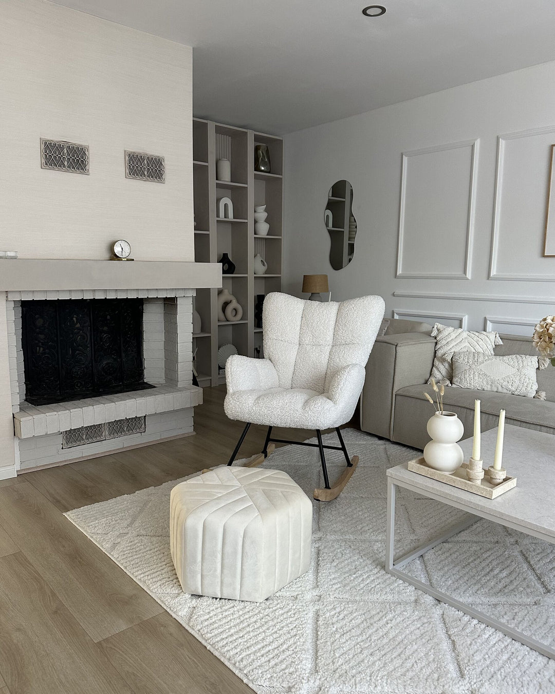 Wall Mirror Auxerre Silver