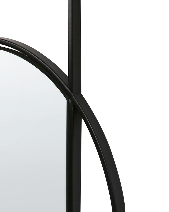 Wall Mirror Auxy Metal Black