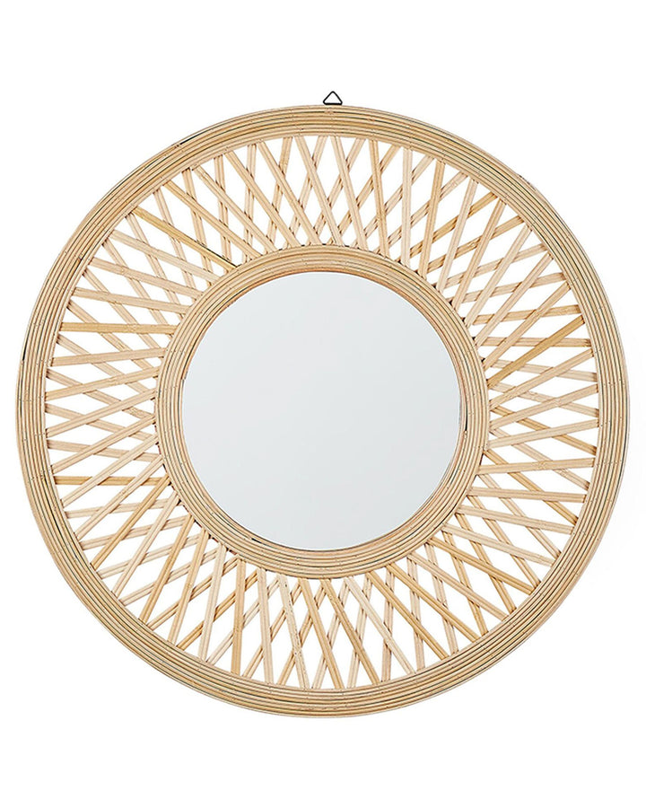 Wall Mirror Bacata Bamboo Wood Natural