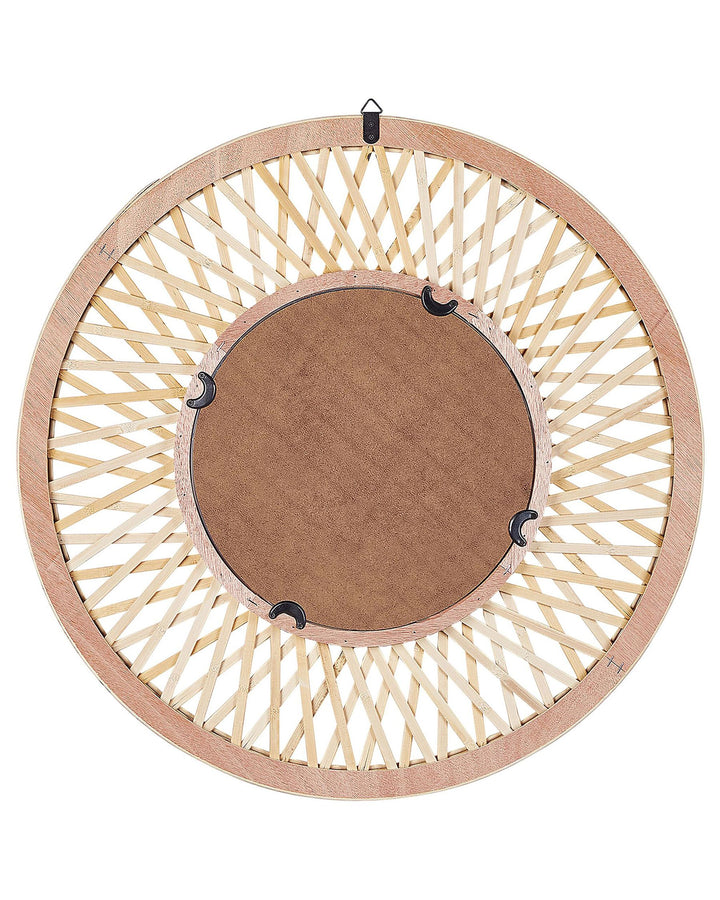 Wall Mirror Bacata Bamboo Wood Natural