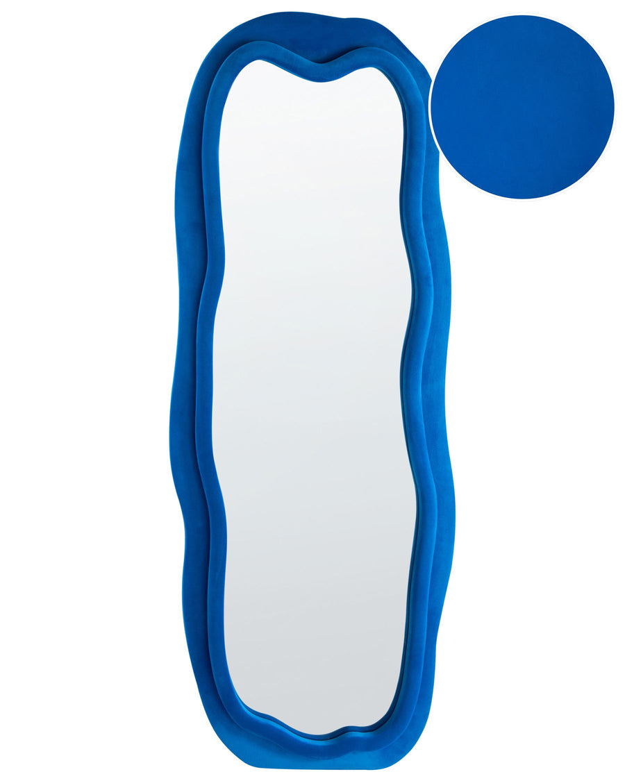 Wall Mirror Beaune Velvet Blue