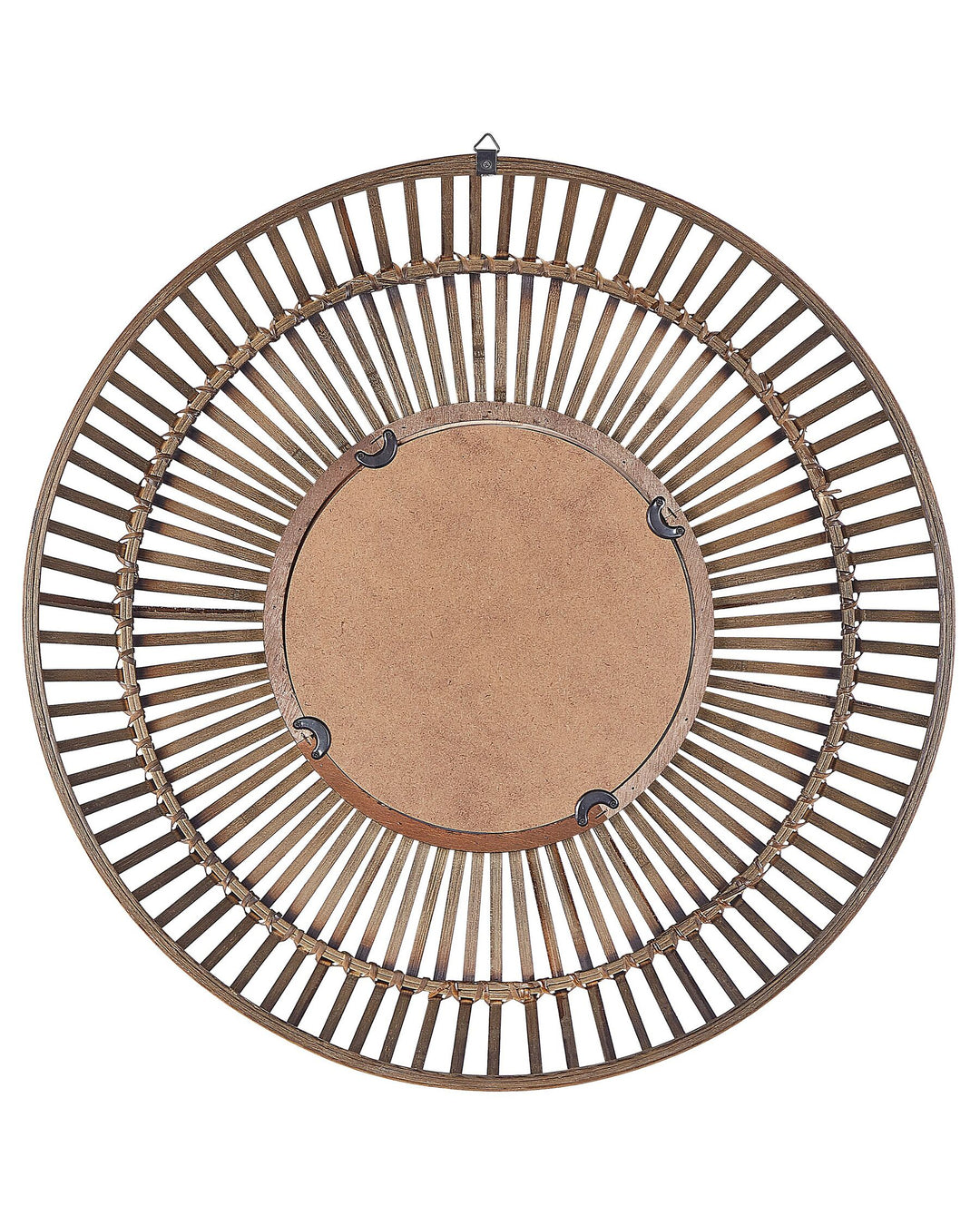 Wall Mirror Blasito Bamboo Wood Brown