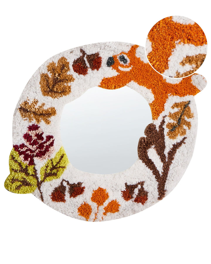 Wall Mirror Boriti Cotton White