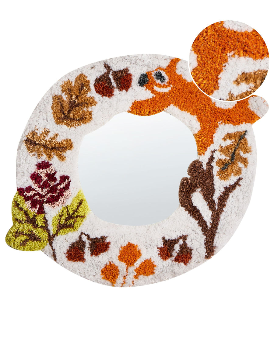 Wall Mirror Boriti Cotton White