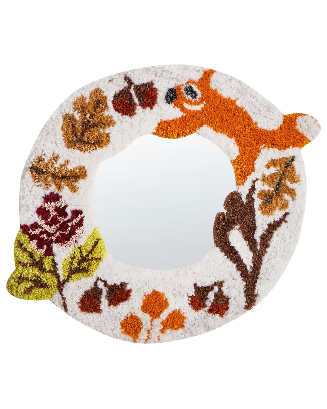 Wall Mirror Boriti Cotton White