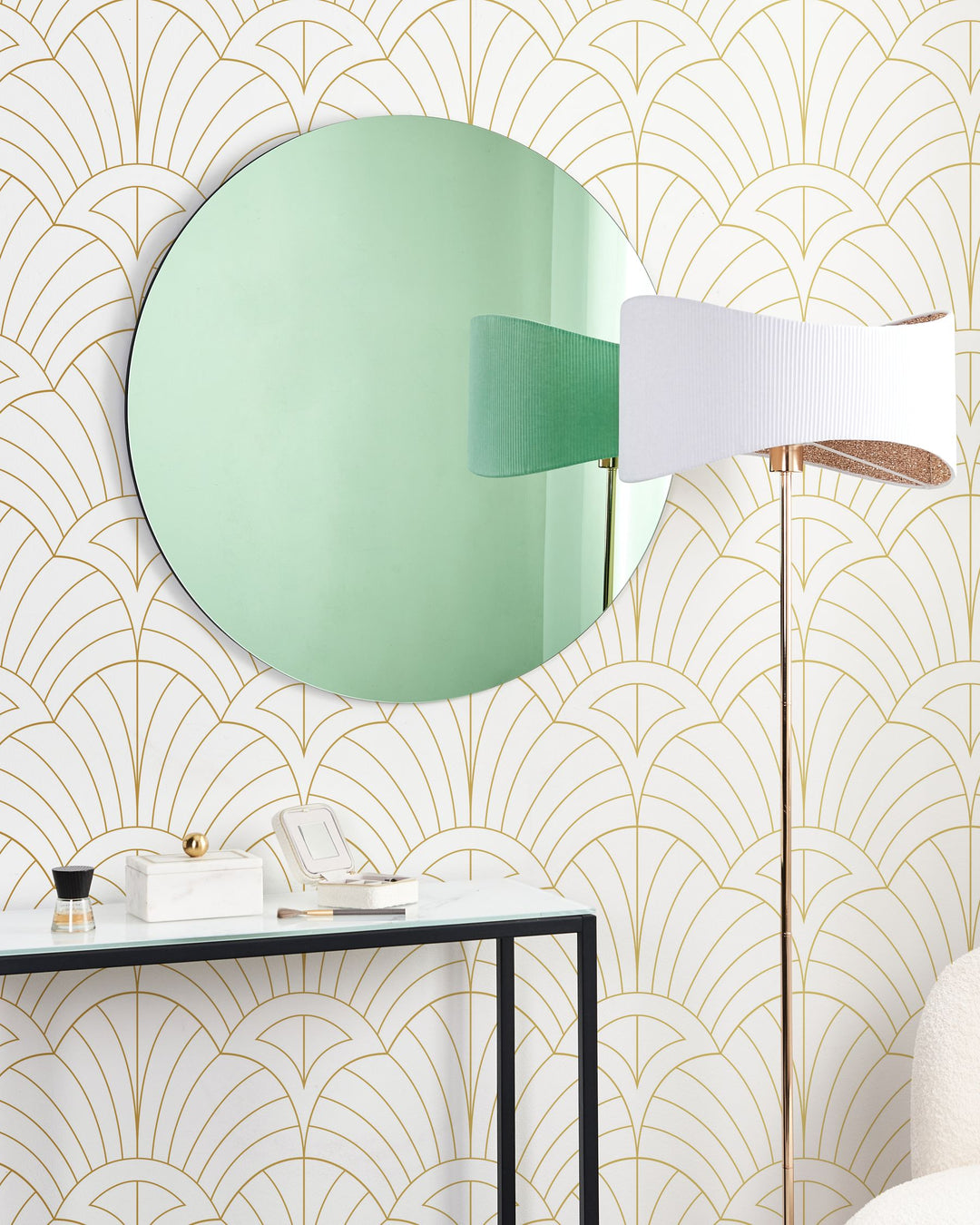 Wall Mirror Bouchon Green