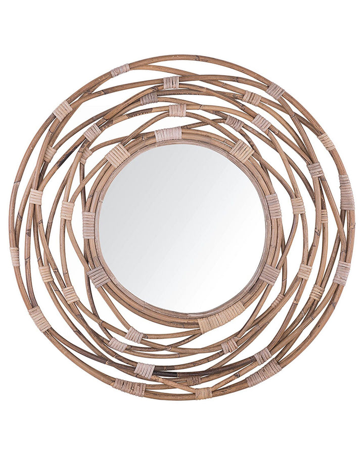 Wall Mirror Burgis Rattan Sand Beige