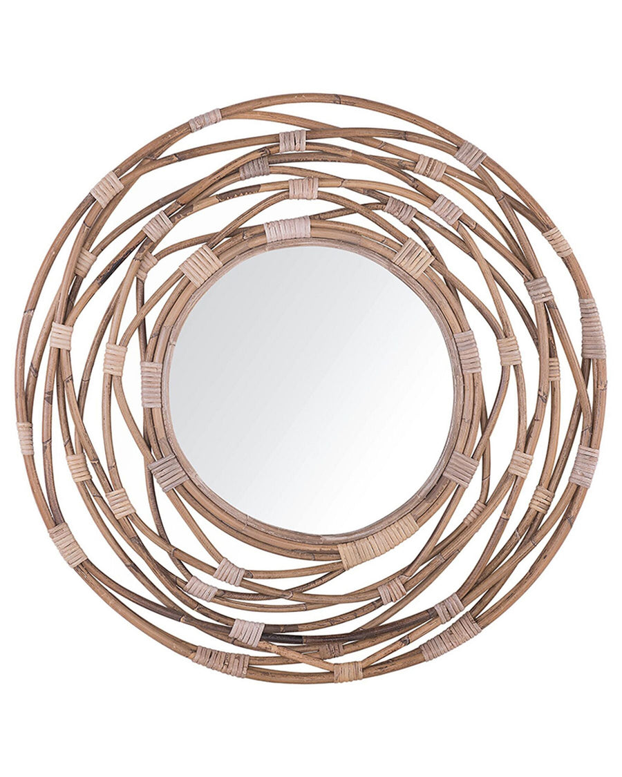Wall Mirror Burgis Rattan Sand Beige