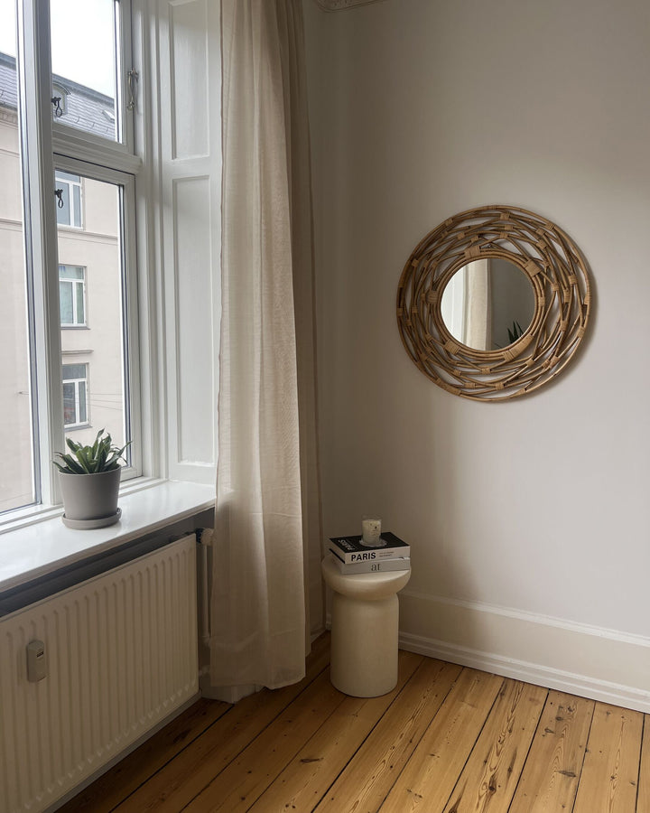 Wall Mirror Burgis Rattan Sand Beige